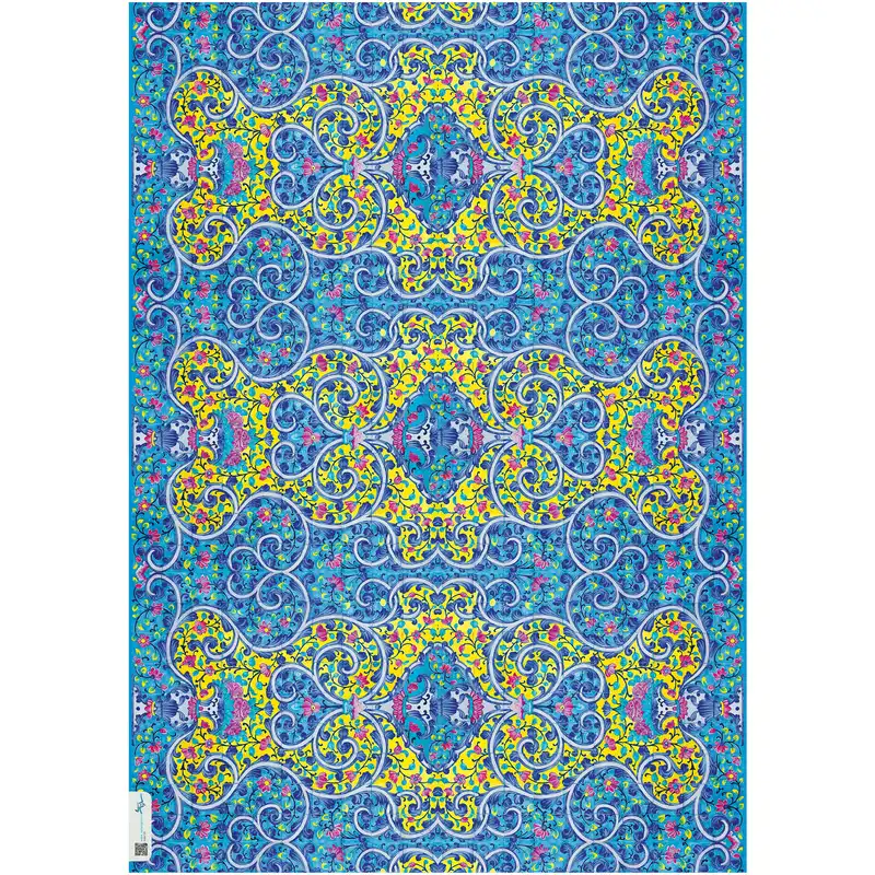 کاغذ کادو طرح کاشی کد 132 بسته 5 عددی