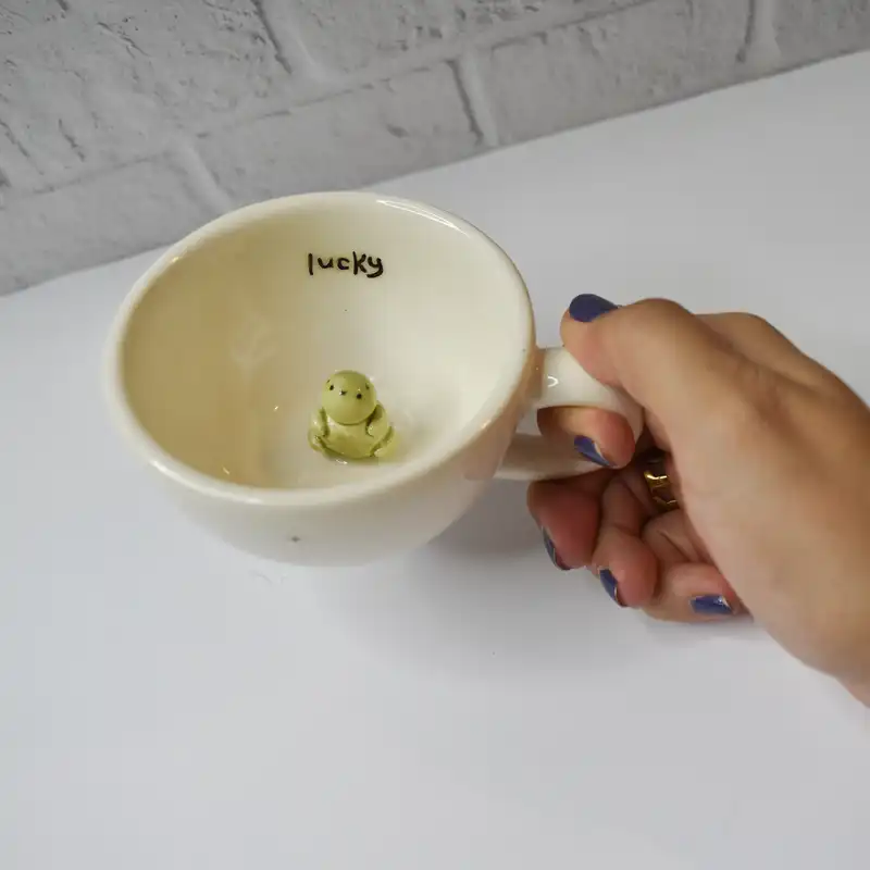 فنجان سرامیکی طرح lucky