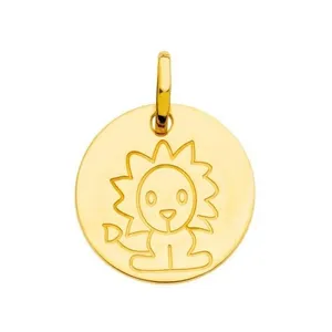 آویز گردنبند طلا 18 عیار زنانه قیراط طرح شیر کد GH2486