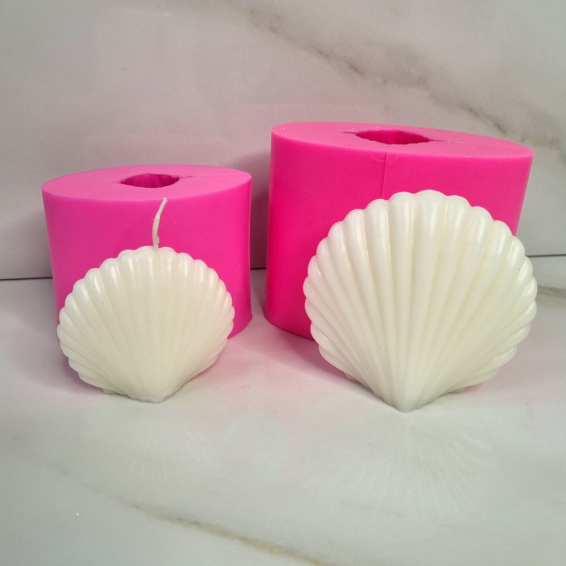 قالب شمع مدل صدف مجموعه دو عددی