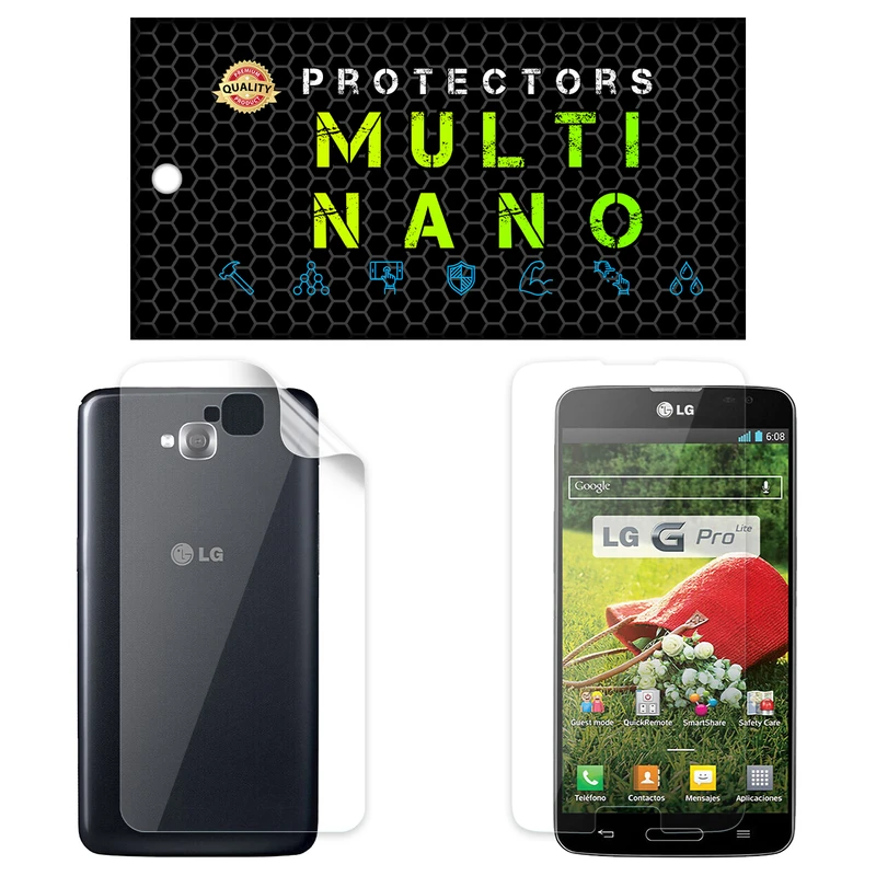 محافظ صفحه نمایش مولتی نانو مدل X-SFT مناسب برای گوشی موبایل ال جی G Pro Lite به همراه محافظ پشت