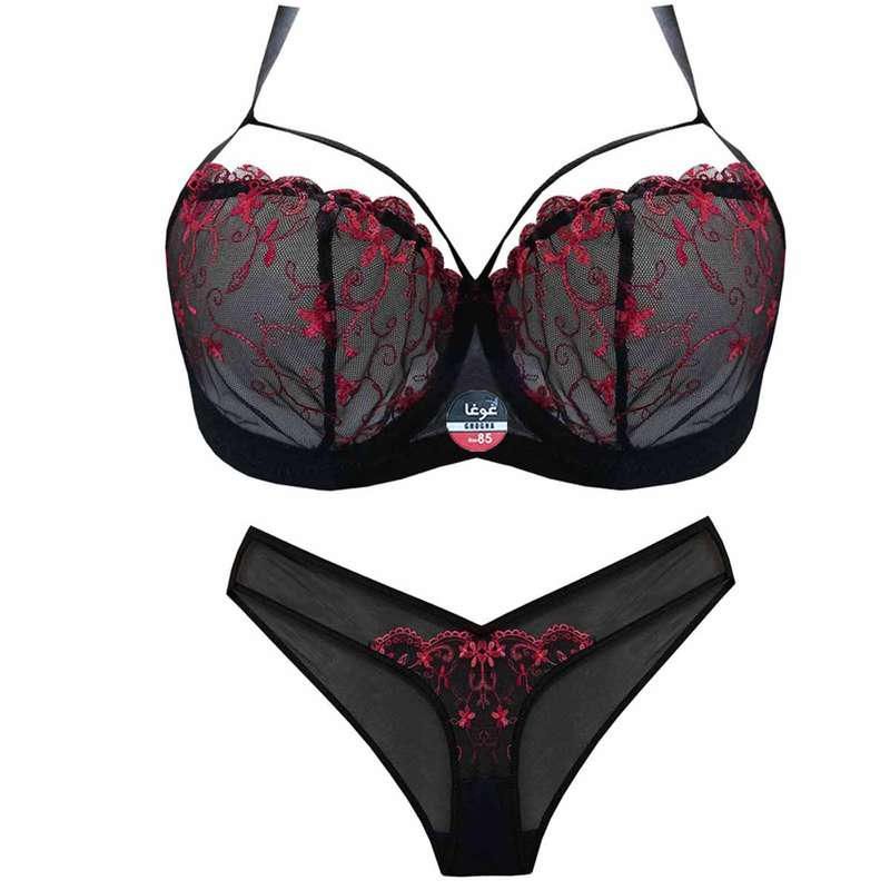 ست شورت و سوتین زنانه غوغا مدل عروس کد Oid-09 
