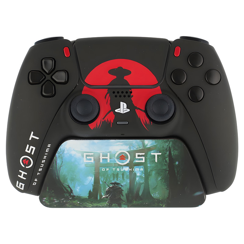 دسته بازی پلی استیشن 5 سونی مدل ghost of tsushima به همراه استند نگهدارنده