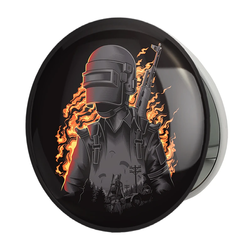 آینه جیبی خندالو طرح بازی پابجی PUBG مدل تاشو کد 3793 