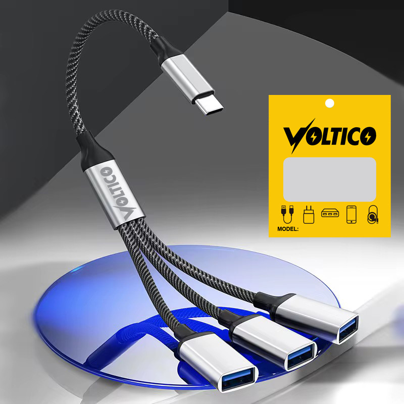 هاب 3 پورت USB-C ولتیکو مدل VTH-310C