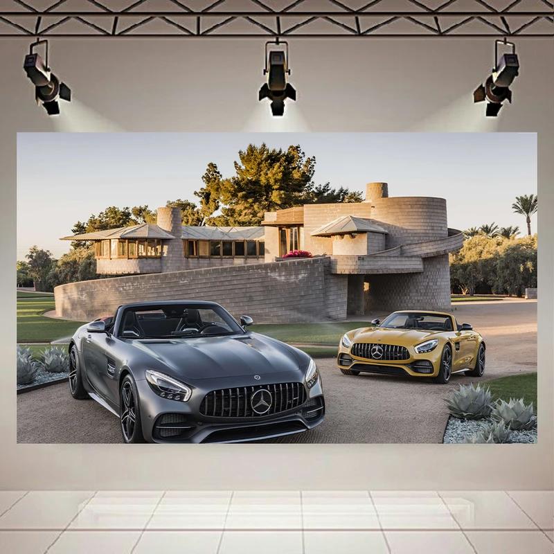 تابلو بوم طرح ماشین مدل مرسدس بنز AMG GT-R کد AR2300