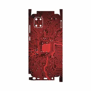 MAHOOT Red Printed Circuit Board-FullSkin Cover Sticker for Samsung Galaxy Note 10 Lite