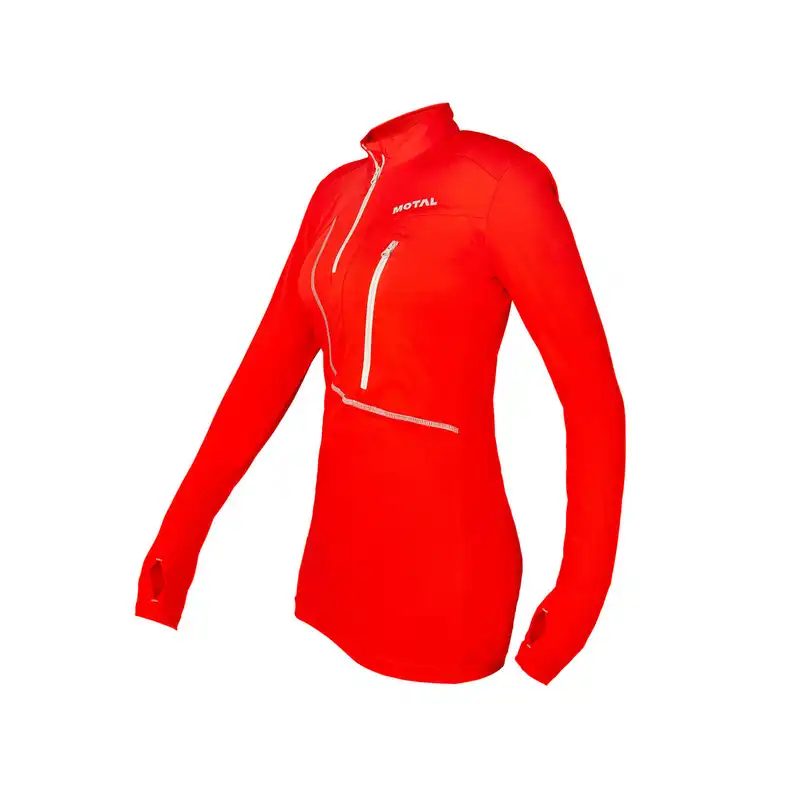 تی شرت ورزشی زنانه مدل نیم زیپ