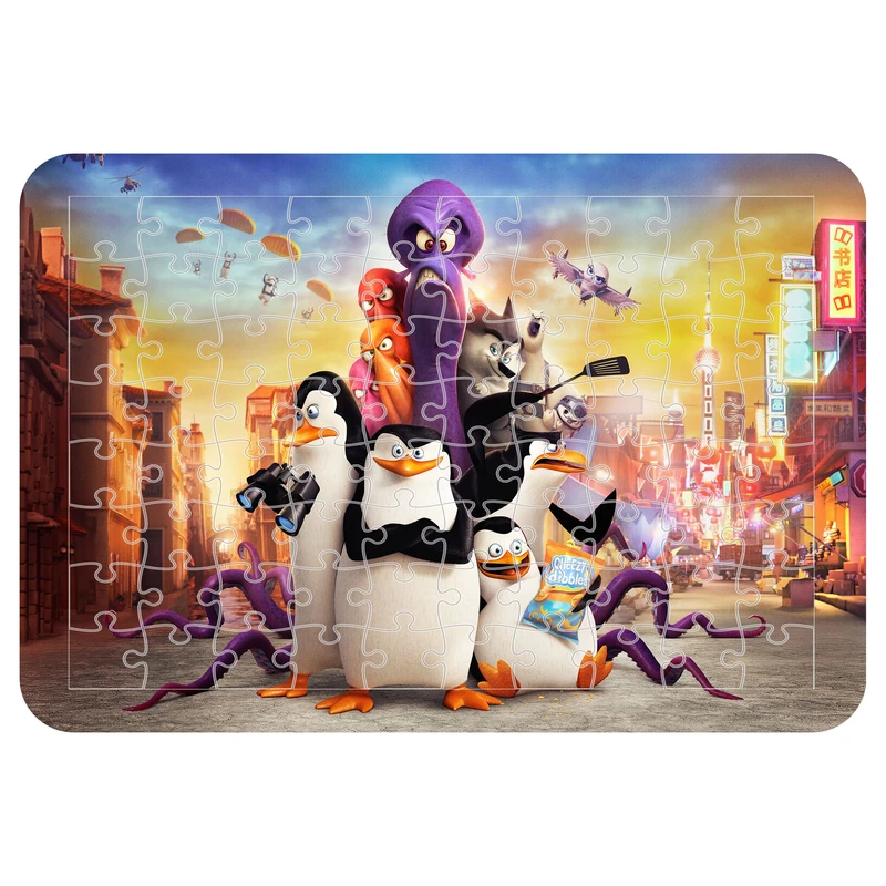 پازل 54 تکه مدل CHB1413 طرح انیمیشن ماداگاسکار