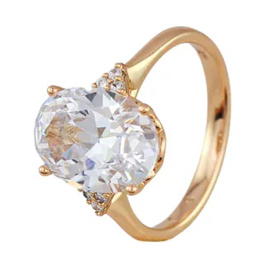 انگشتر زنانه ژوپینگ مدل تک نگین کد AAE579