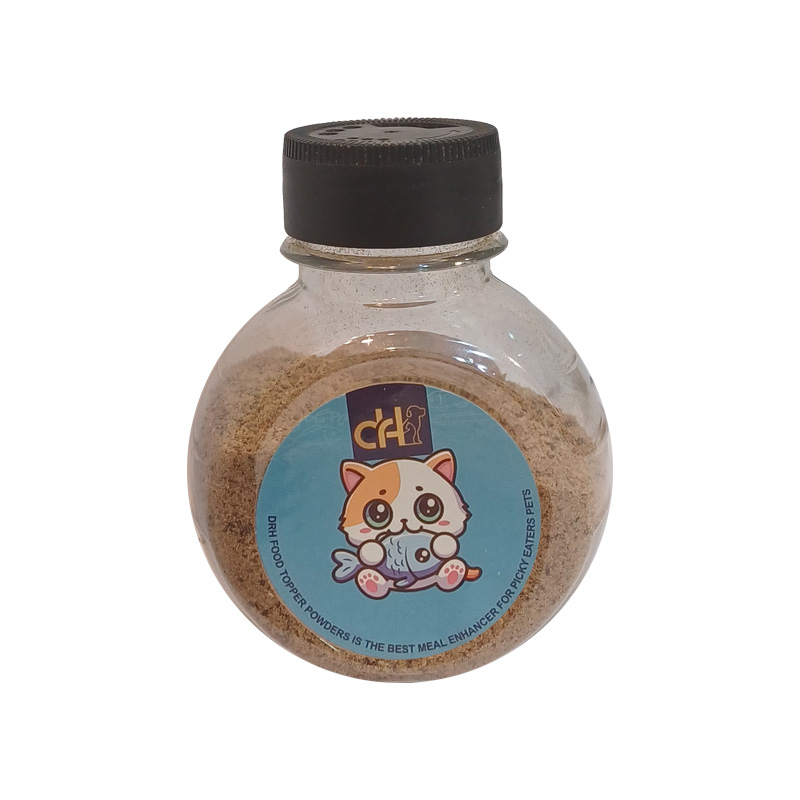 پودر طعم دهنده غذای سگ و گربه دکتر اچ مدل طعم ماهی وزن 80 گرم