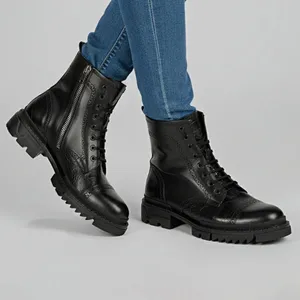 نیم بوت مردانه چرم مشهد مدل j6119