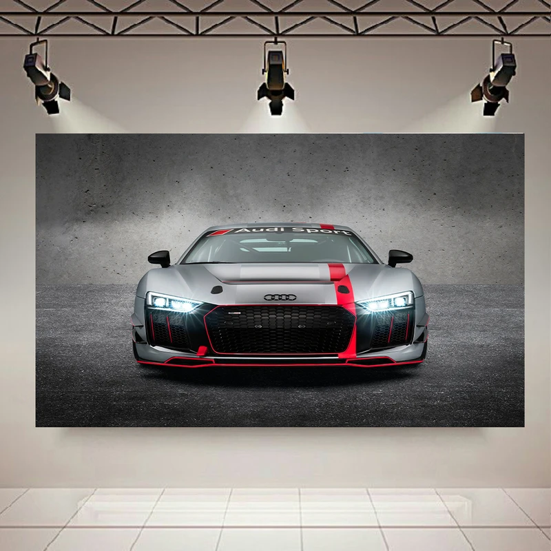 تابلو بوم طرح ماشین مدل Audi R8 Lms Gt4 کد AR2564