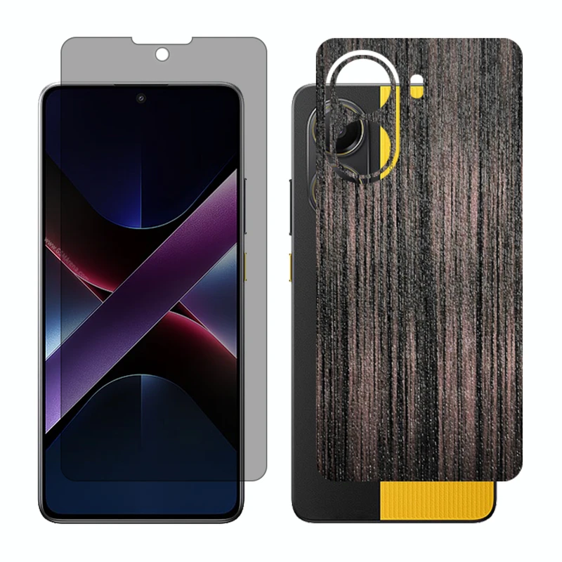 محافظ صفحه نمایش حریم شخصی گلس مدل Together مناسب برای گوشی موبایل شیائومی Poco X7 Pro به همراه برچسب پوششی پشت گوشی