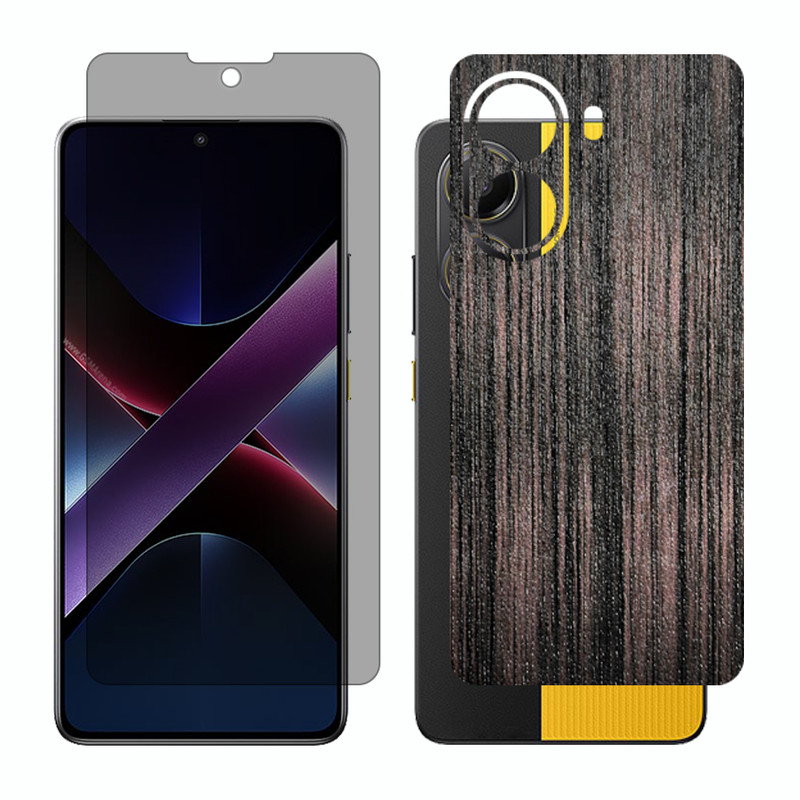 محافظ صفحه نمایش حریم شخصی گلس مدل Together مناسب برای گوشی موبایل شیائومی Poco X7 Pro به همراه برچسب پوششی پشت گوشی