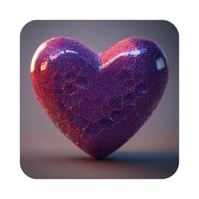 زیر لیوانی کاکتی مدل عاشقانه کد mp13079