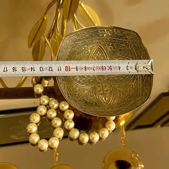 پیاله برنجی مدل مربع 29151