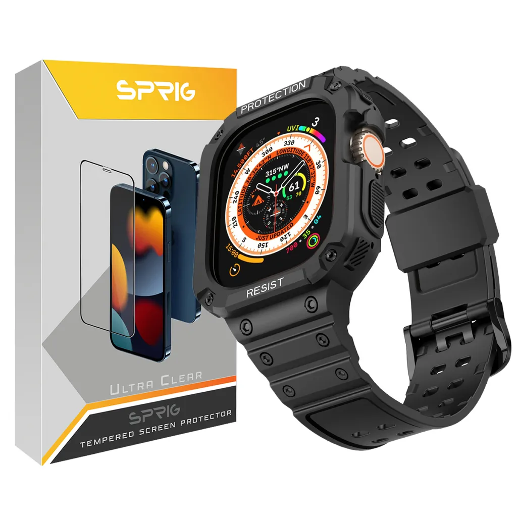 بند اسپریگ مدل G-Shock مناسب برای اپل واچ Ultra 49 میلیمتری