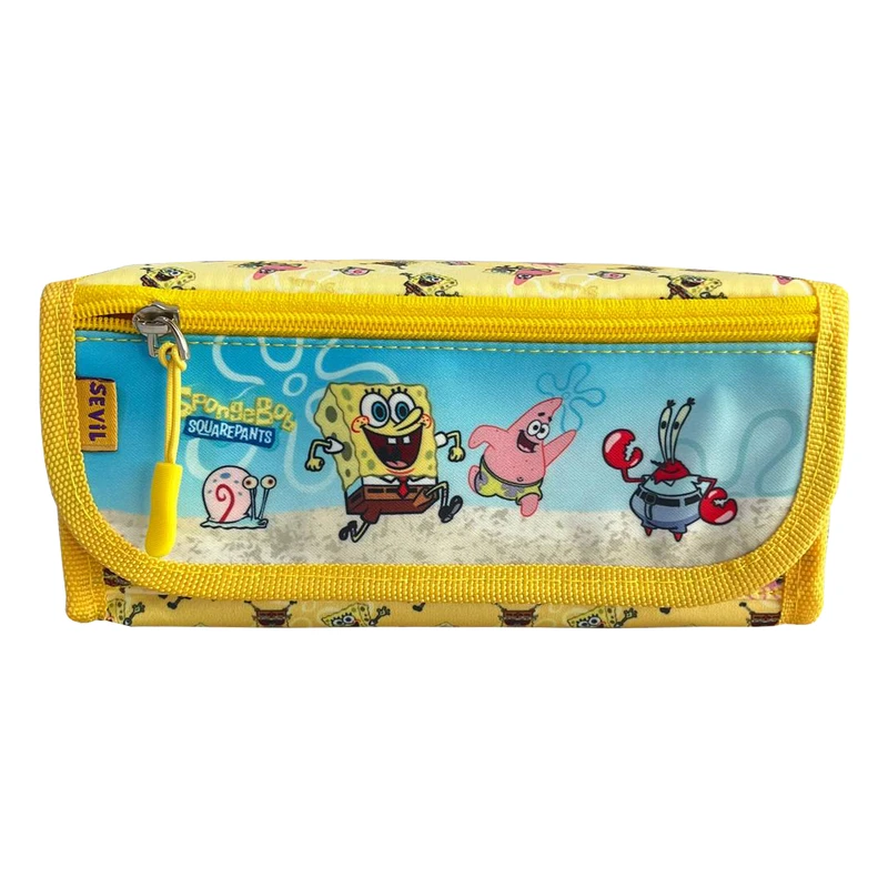 جامدادی سویل مدل سه زیپ طرح باب اسفنجی کد 3089