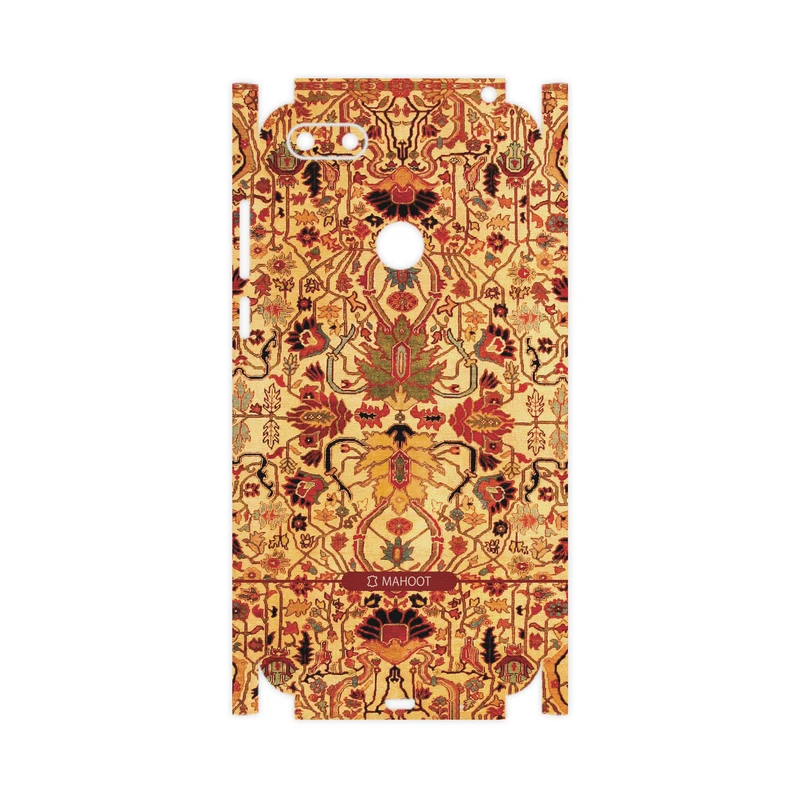 برچسب پوششی ماهوت مدل Persian-Carpet-Yellow-FullSkin مناسب برای گوشی موبایل موتورولا Moto E6 Play