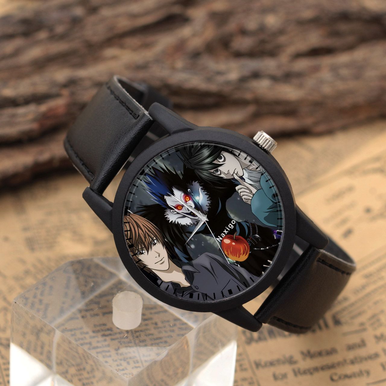 ساعت مچی عقربه ای ناکسیگو مدل دفترچه مرگ کد LF6847 -  - 4