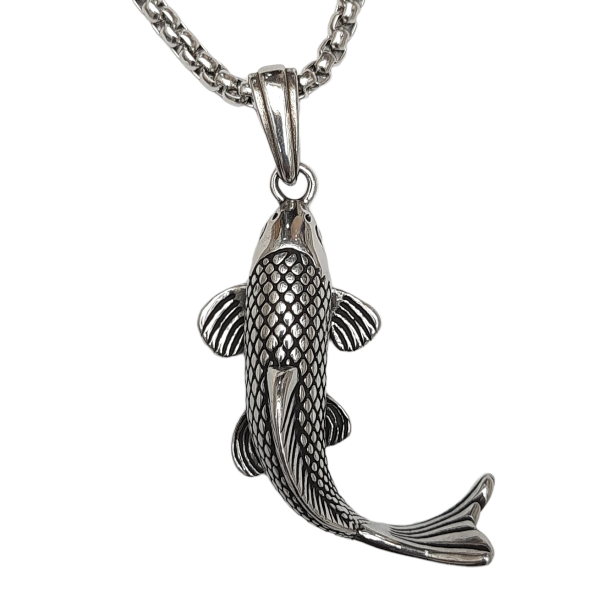 گردنبند مردانه مدل ماهی شاپفیت
