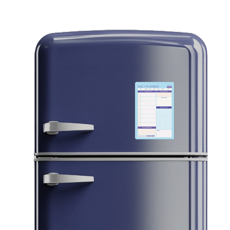 تخته وایت برد لاژید طرح پلنر روزانه مدل آهنربایی سایز 20X30 سانتیمتر