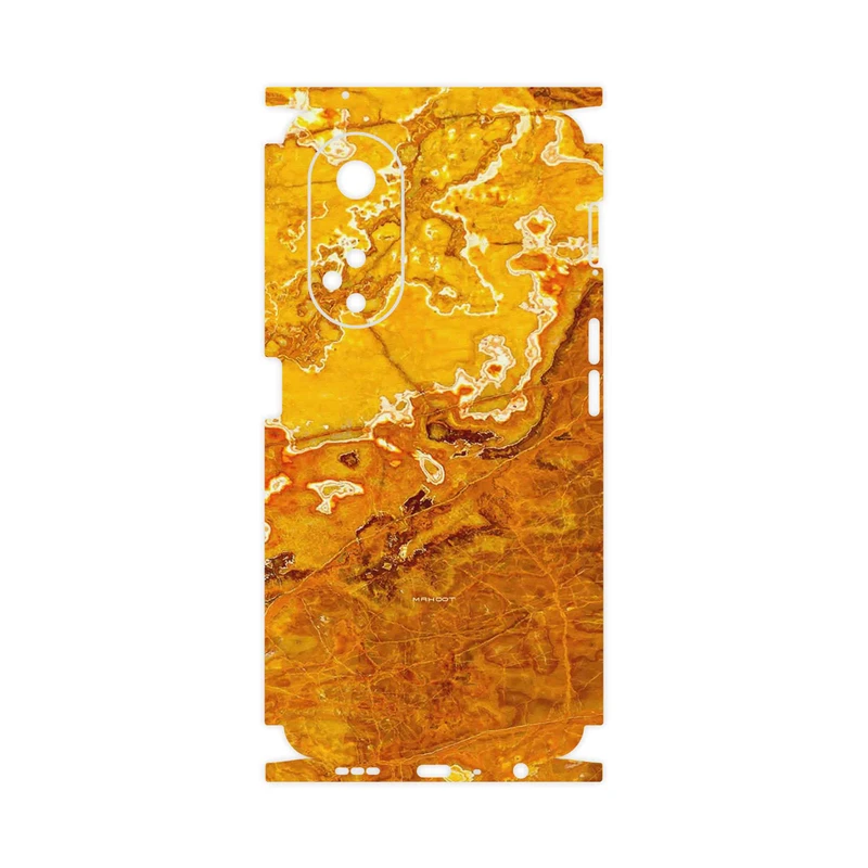 برچسب پوششی ماهوت مدل Gold Marble-FullSkin مناسب برای گوشی موبایل اپو A98