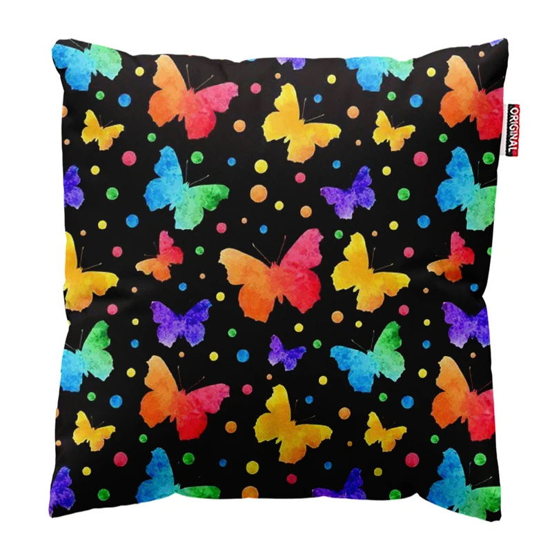 کوسن پاد آفرین طرح پروانه سایز 30*30 سانتی متر کد 908