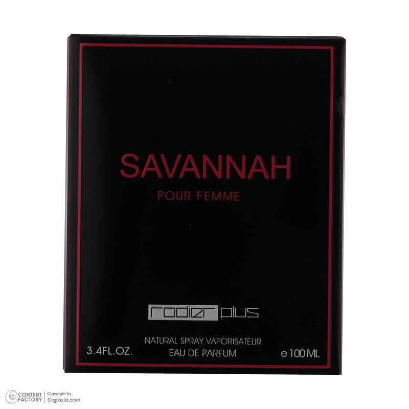ادوپرفیوم زنانه رودیر مدل Savannah حجم 100 میلی‌لیتر