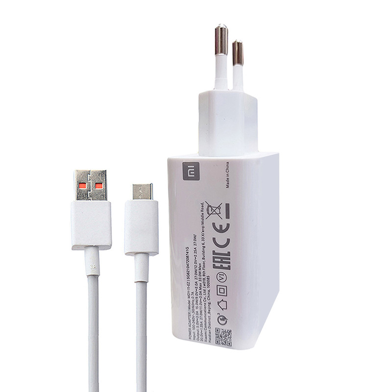  شارژر دیواری شیائومی مدل 33W به همراه کابل تبدیل USB-C