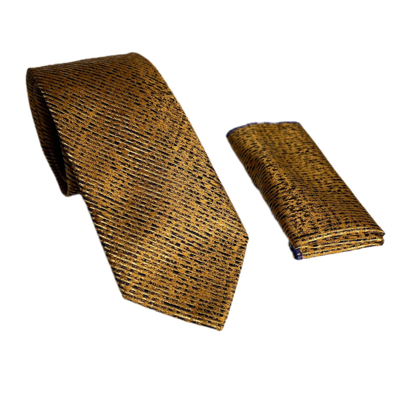 ست کراوات و دستمال جیب مردانه نسن مدل TS111006