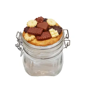 بانکه گالری سنجاق قفلی طرح شکلات و بیسکوئیت مدل  035