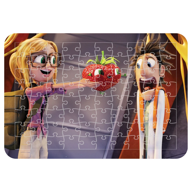 پازل 54 تکه مدل CHB1411 طرح انیمیشن ابری با احتمال بارش کوفته قلقلی