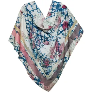 روسری زنانه طرح برگ مدل A32 کد 0345