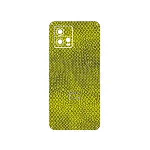 MAHOOT Yellow Snake Skin Cover Sticker for Motorola Moto G72