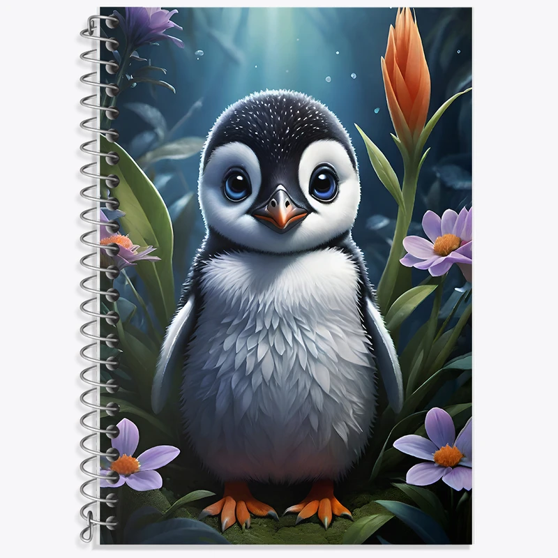 دفتر نت موسیقی 50 برگ خندالو طرح پنگوئن بامزه کد F6233