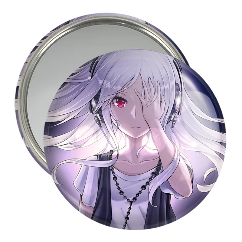 آینه جیبی خندالو مدل دختر انیمه ای  کد 18034