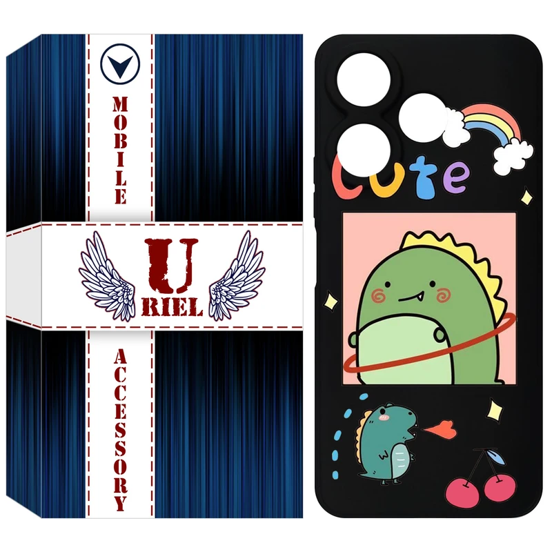 کاور یوریل مدل KSH کد 20 طرح دایناسور مناسب برای گوشی موبایل شیائومی Redmi 13x
