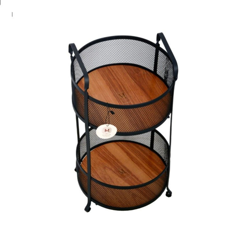 سبد سیب زمینی و پیاز مرولین مدل گلورا دوطبقه کد 40142