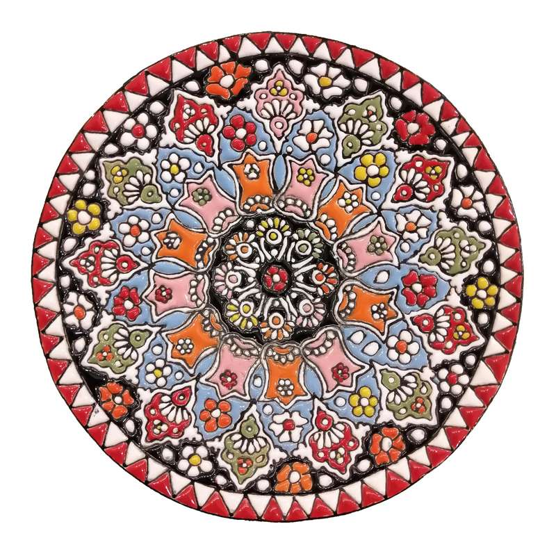 بشقاب میناکاری کد 012