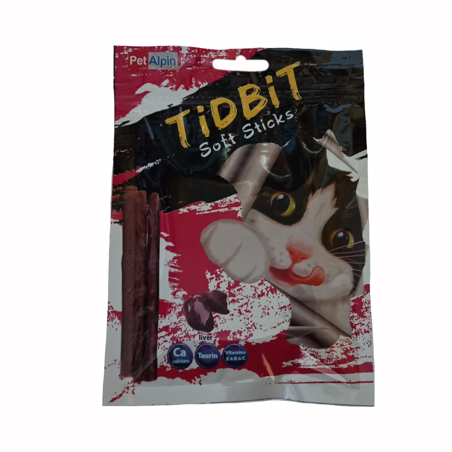 غذای تشویقی گربه تیدبیت مدل Liv_60 وزن ۶۰ گرم