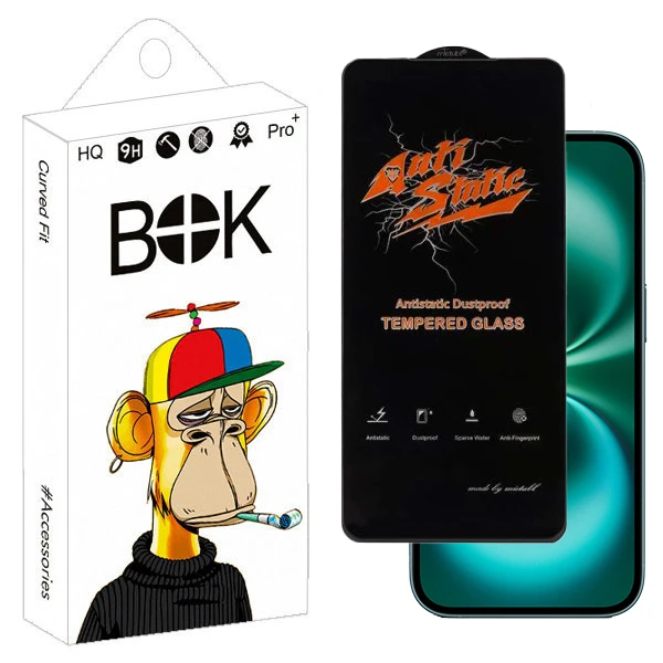 محافظ صفحه نمایش بوک مدل Antistatic Touch مناسب برای گوشی موبایل اپل iphone 16 / 16 pro