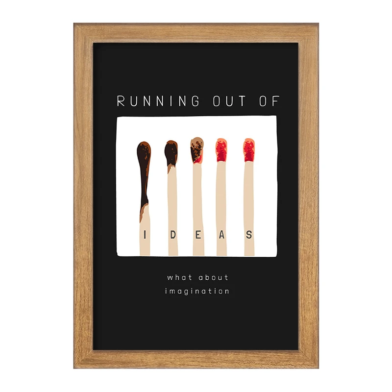 تابلو خندالو مدل Running Out Of کد F1535