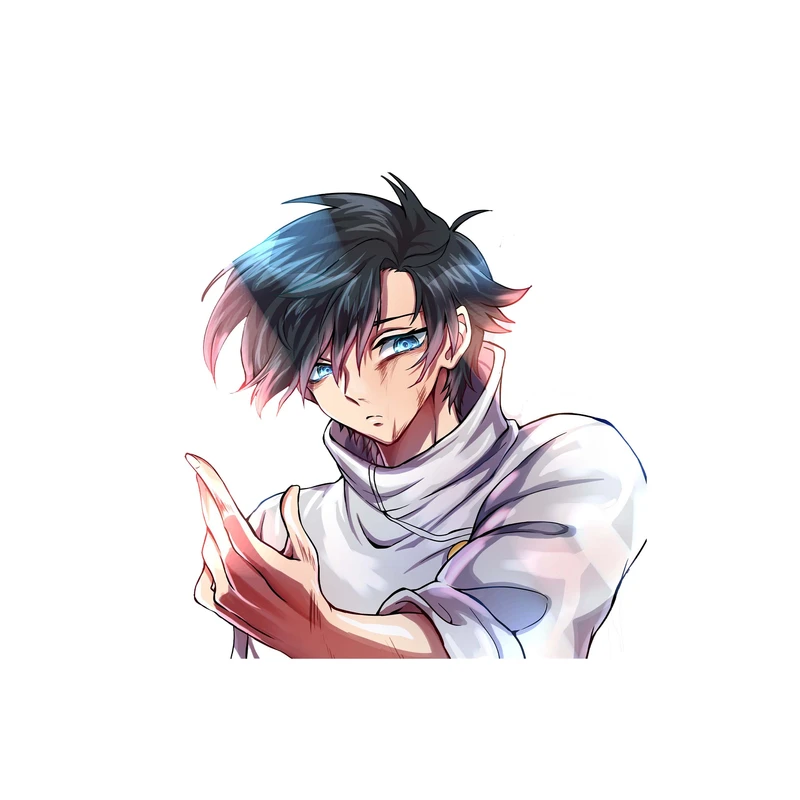 استیکر لپ تاپ و موبایل مدل انیمه طرح جوجوتسو کایسن یوتا اوکوتسو Jujutsu Kaisen Yuta Okkotsu کد 2408