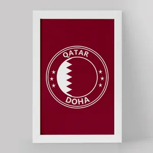تابلو خندالو مدل پرچم قطر کد 20431
