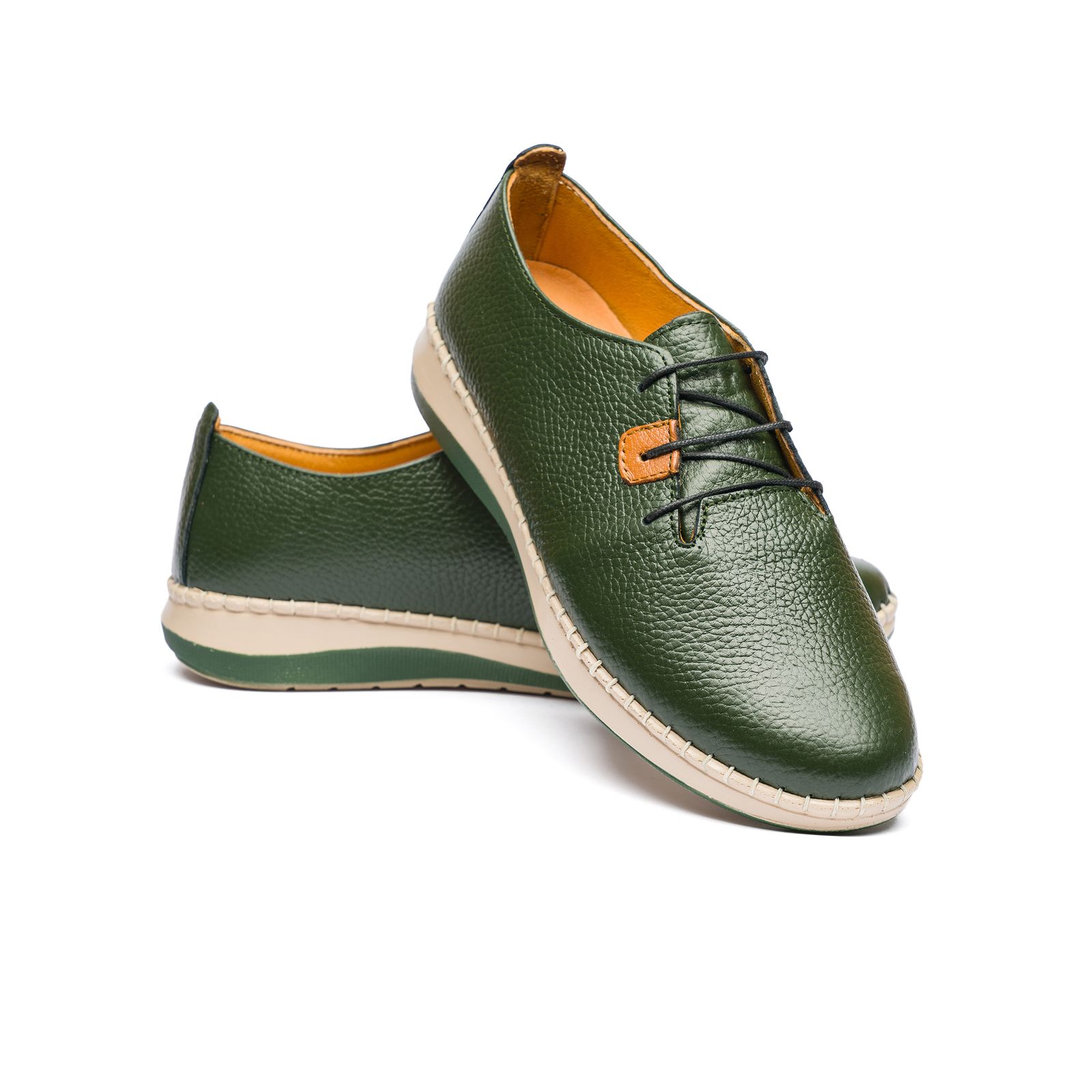 کفش طبی زنانه مدل آنیس بندی تمام چرم - - 49