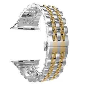 Goof 7Bead 2C Silix Strap suitable for Apple Watch Series 1/2/3/4/5/6/7/8/9/SE/ULTRA/ULTRA 2 42/44/45/49mm