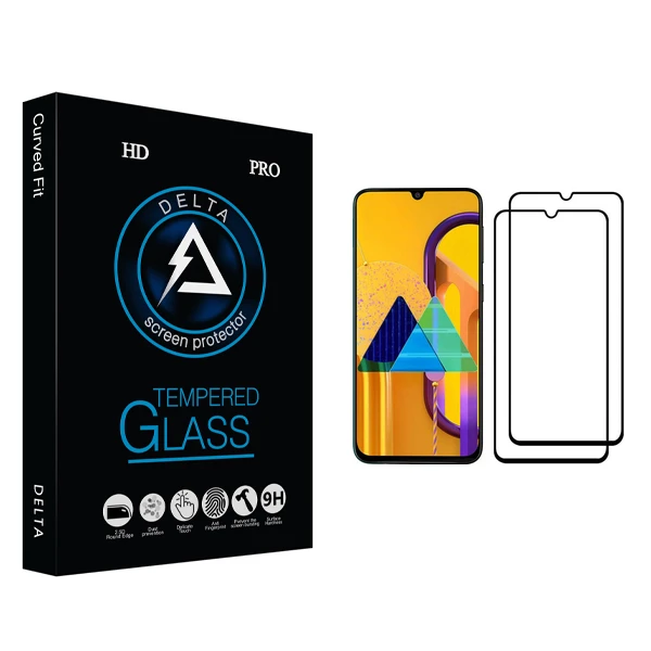 محافظ صفحه نمایش دلتا مدل HD مناسب برای گوشی موبایل سامسونگ Galaxy M30s بسته دو عددی