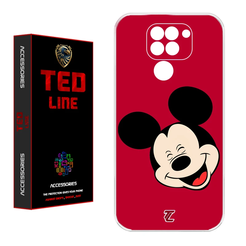 کاور تدلاین طرح میکی موس کد 1213 مناسب برای گوشی موبایل شیائومی Redmi Note 9
